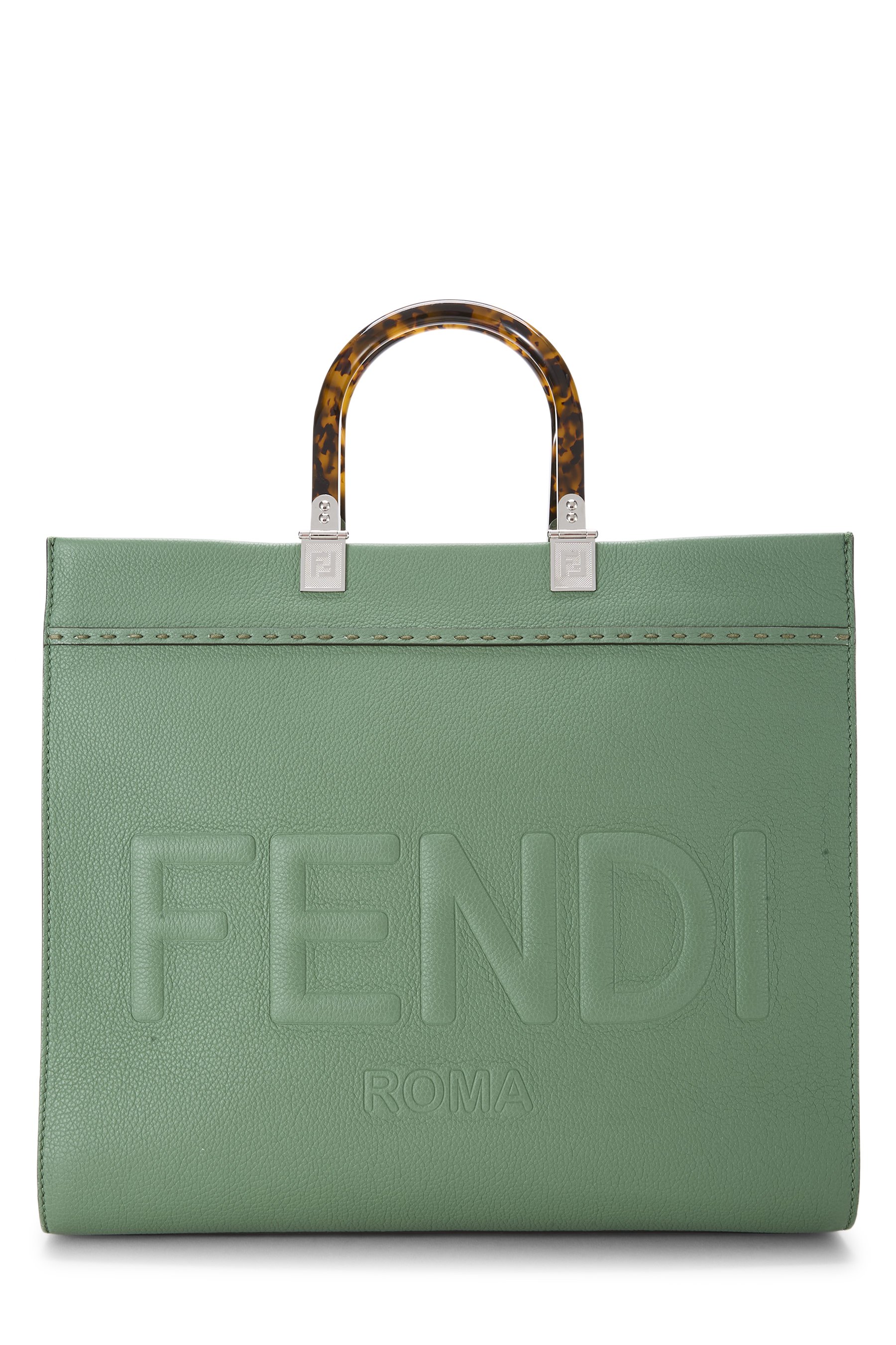 Green Calfskin Sunshine Shopper Medium