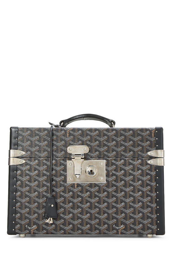 Goyard Black Goyardine Canvas Sardaigne Vanity Case