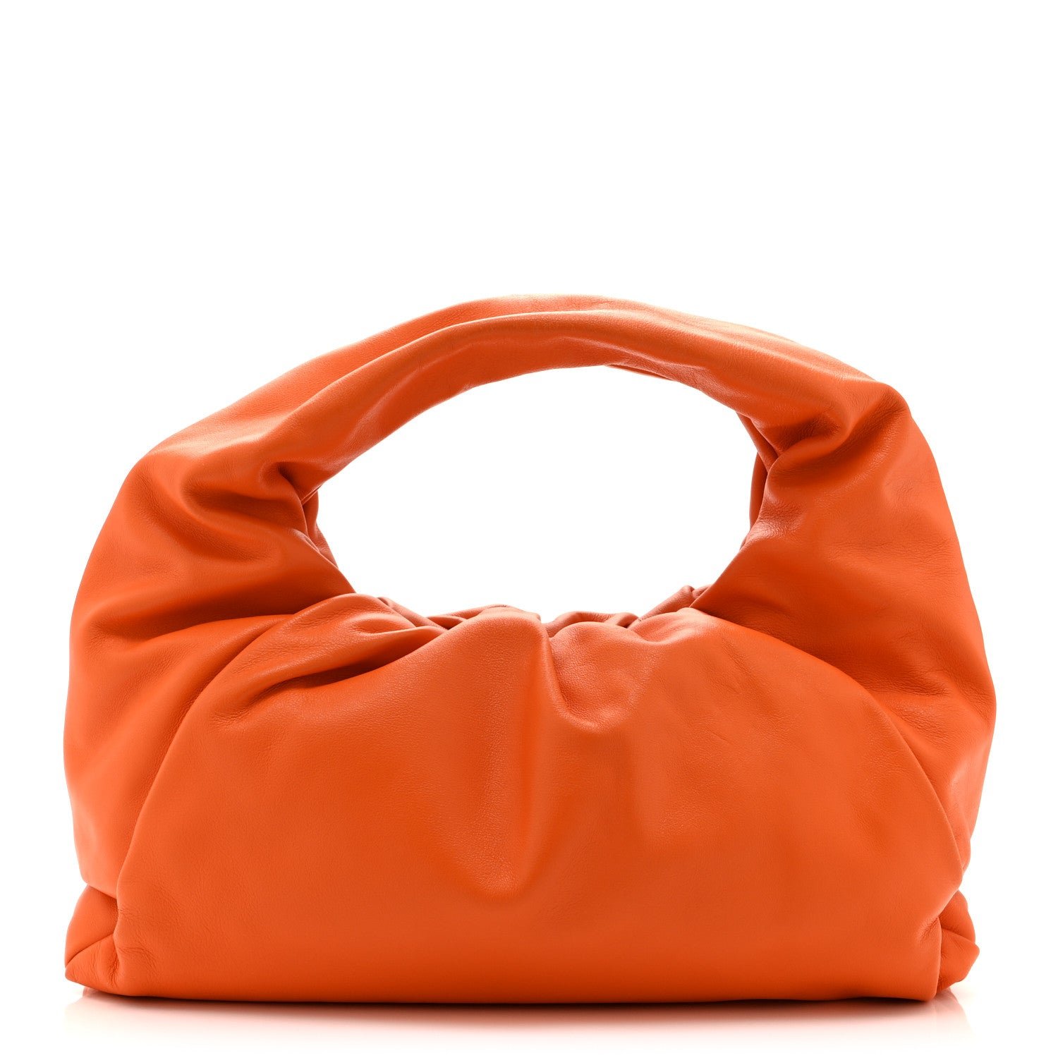 Bottega Veneta Smooth Butter Calfskin Medium The Shoulder Pouch Light Orange