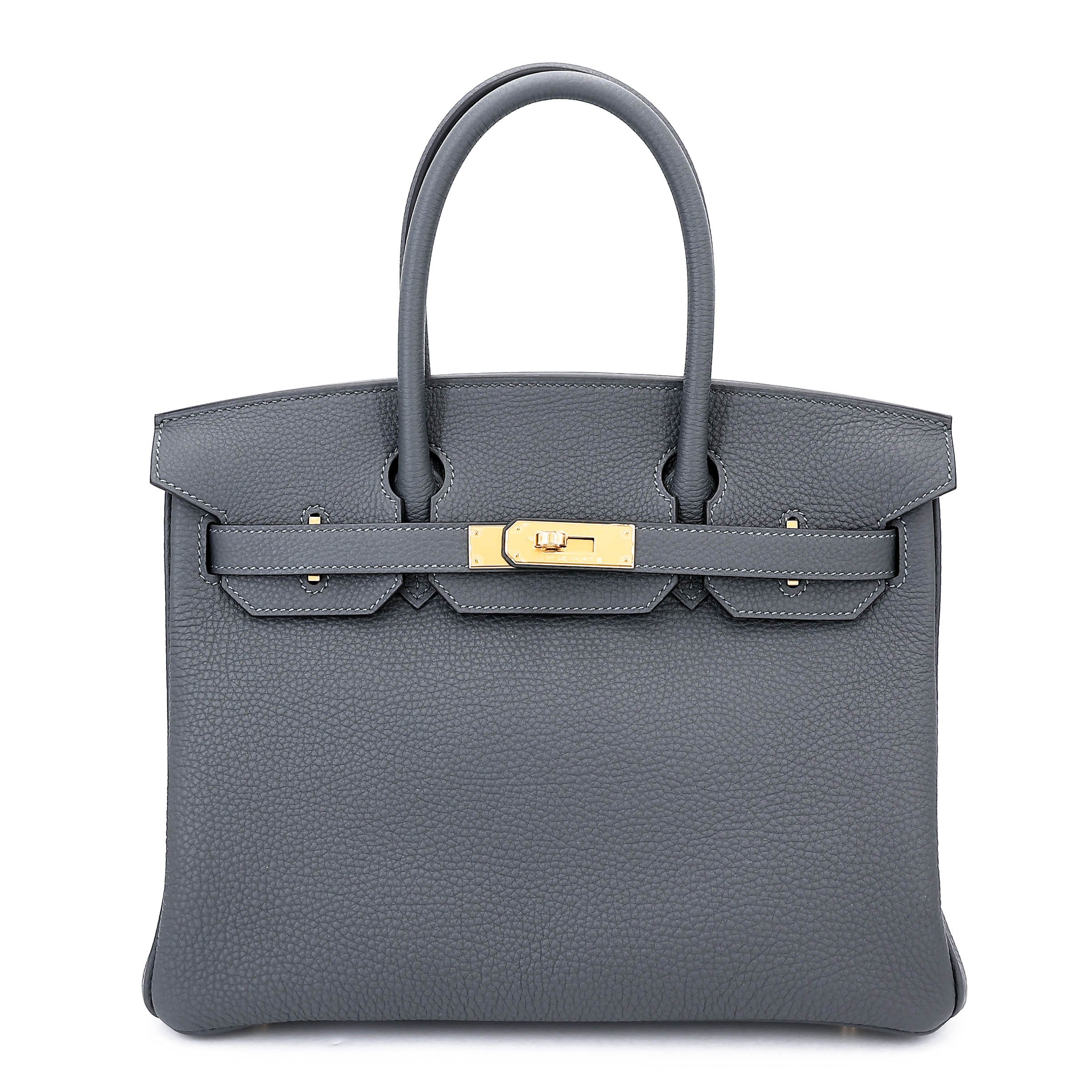 Brand New ( Rank N ) HERMÈS Birkin 30 Gris misty (H0) Togo Gold hardware G (2026)