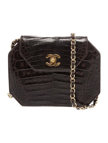 Alligator Octagon Flap Bag