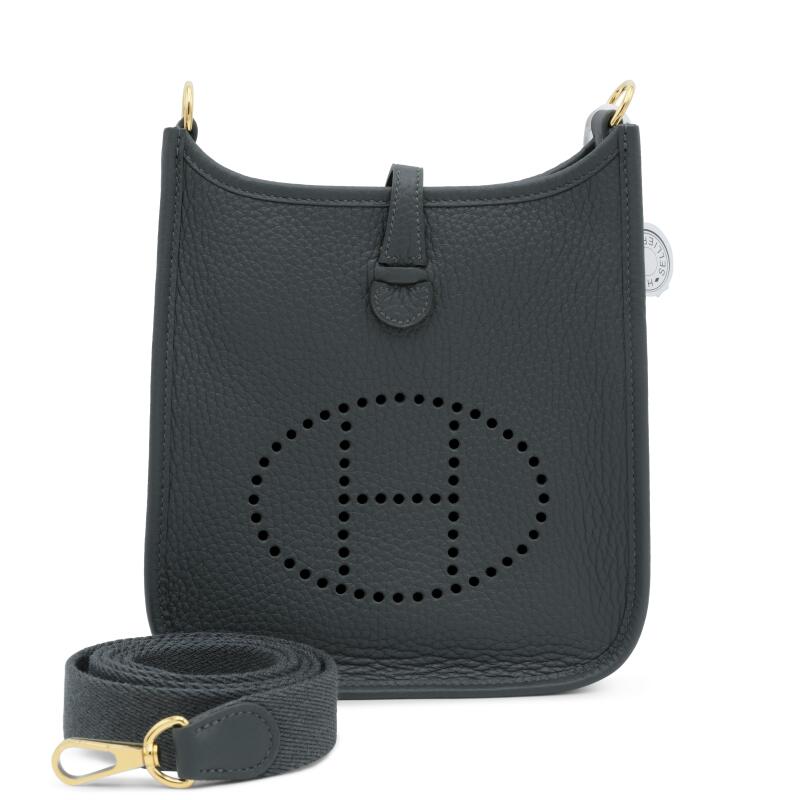 Hermes Vert Mangrove Clémence Mini Evelyne II TPM 16 Gold Hardware, 2025