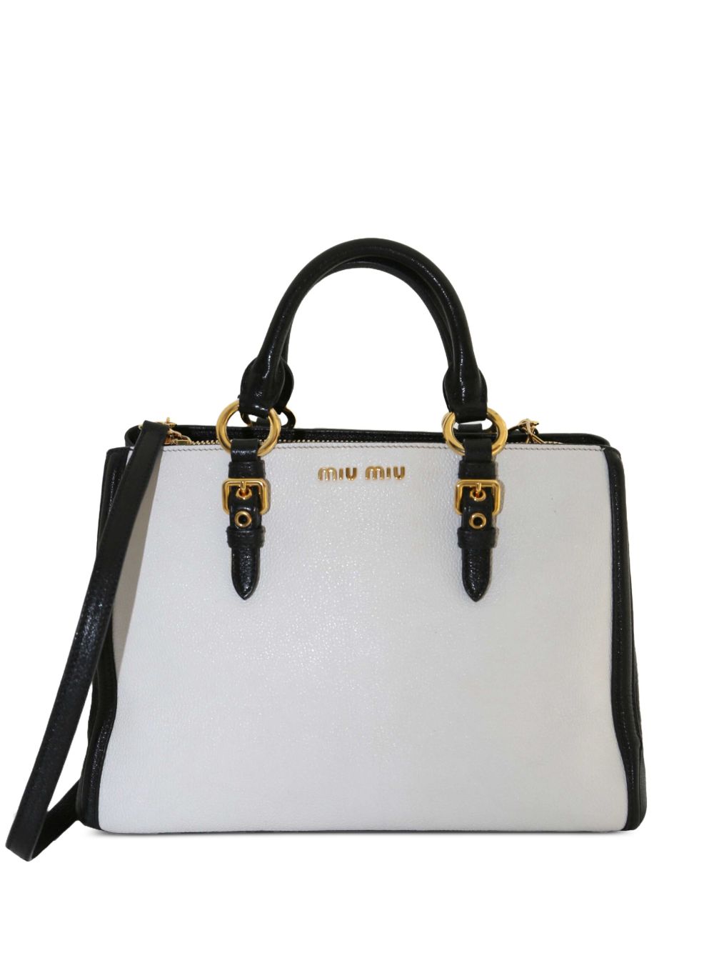 leather two-way handbag