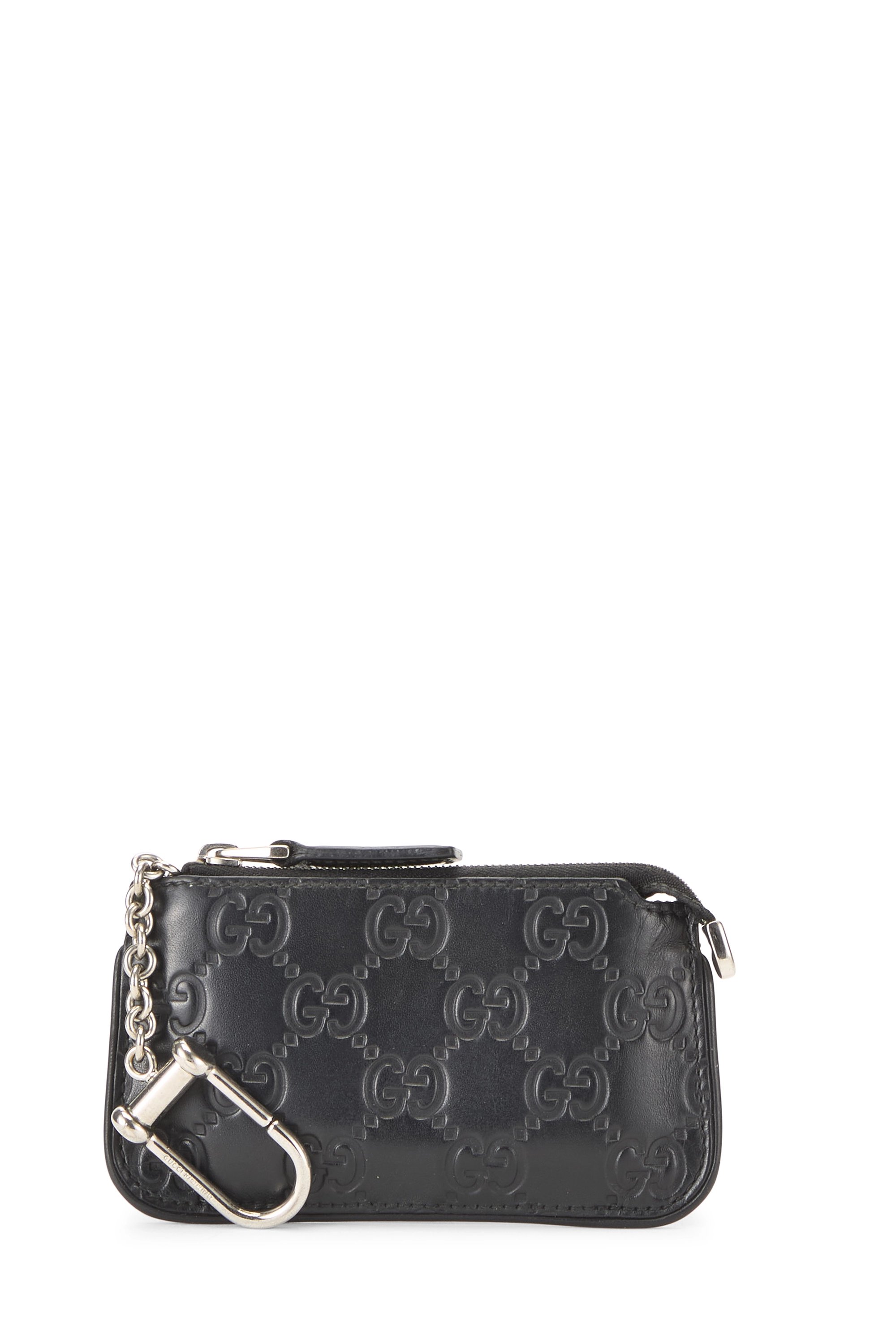 Black Guccissima Key Holder