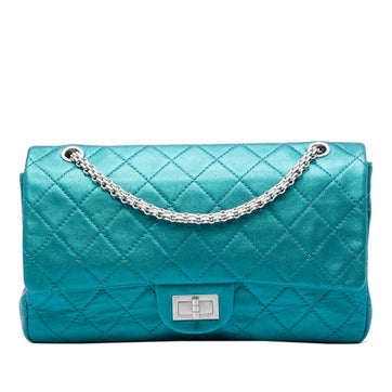 Quilted Metallic Calfskin Reissue 2.55 Flap