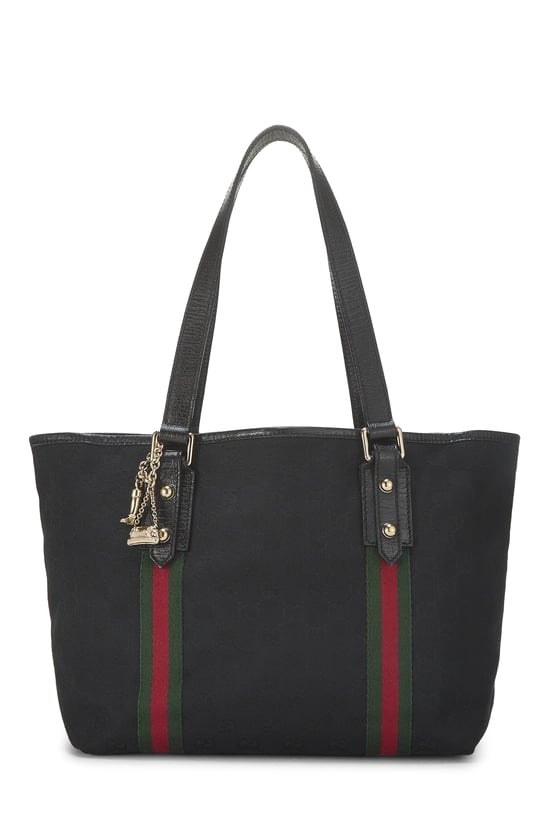 Black GG Canvas Jolicoeur Tote
