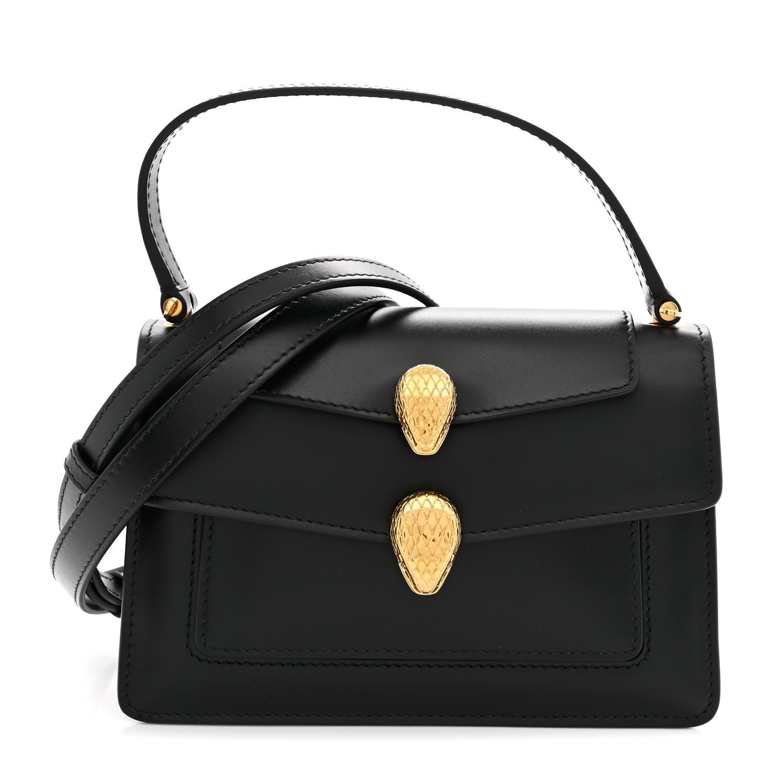 Bvlgari Bulgari X ALEXANDER WANG Lambskin Serpenti Forever Belt Bag Black