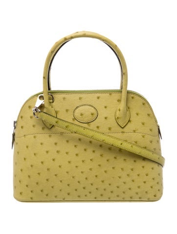 Hermes Ostrich Bolide 27