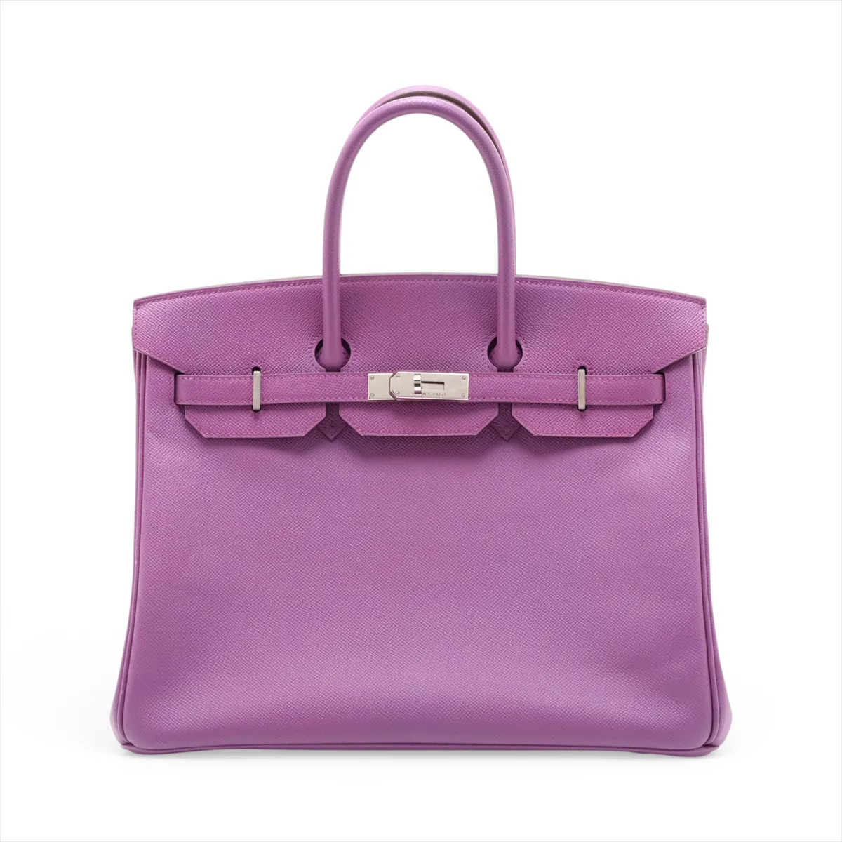 Hermès Birkin 35 Le Tournay Veau Epsom Violet Silver Metal Fittings