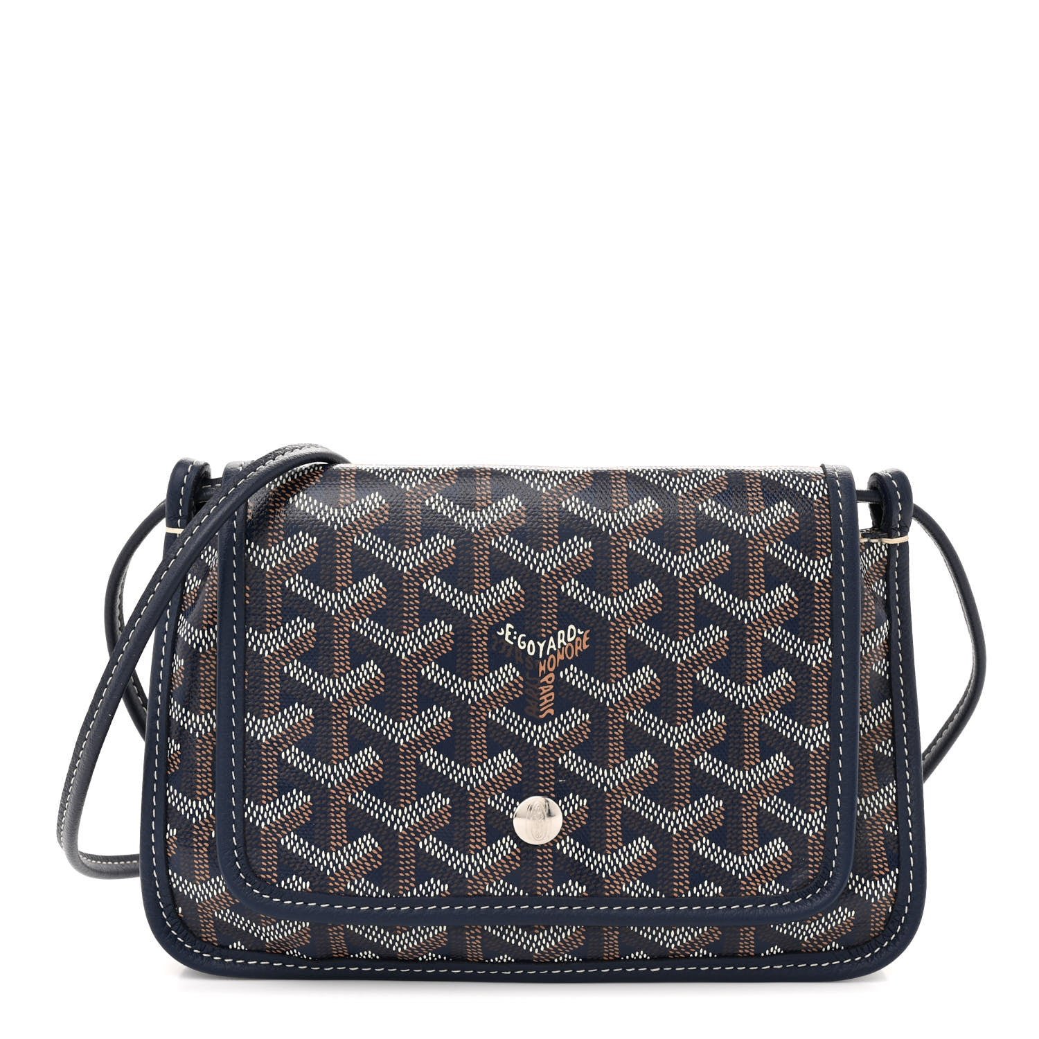 Goyard Goyardine Plumet Wallet Clutch Navy