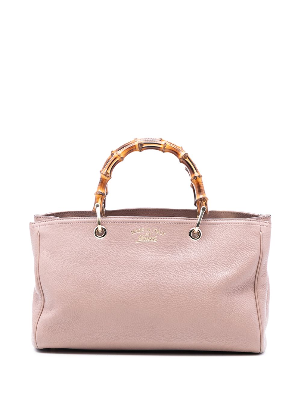 2016-2026 Medium Calfskin Bamboo Shopper satchel