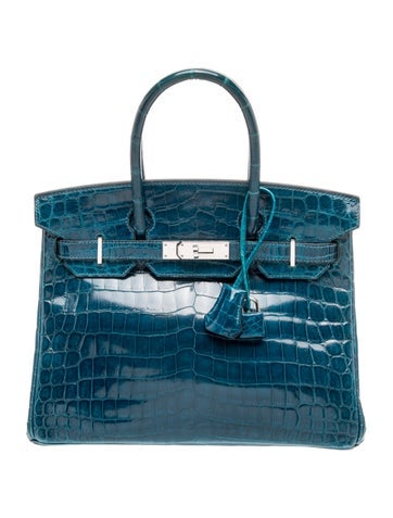 Hermes Shiny Niloticus Crocodile Birkin 30