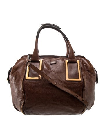 Leather Top Handle Bag