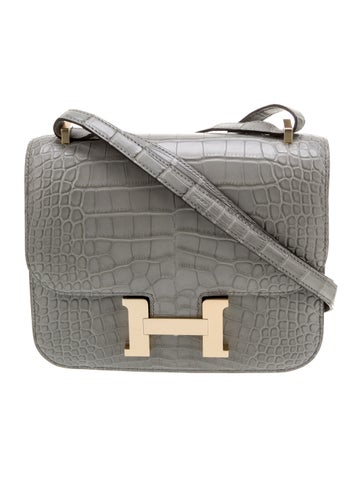 Hermes 2025 Matte Alligator Mini Constance 18