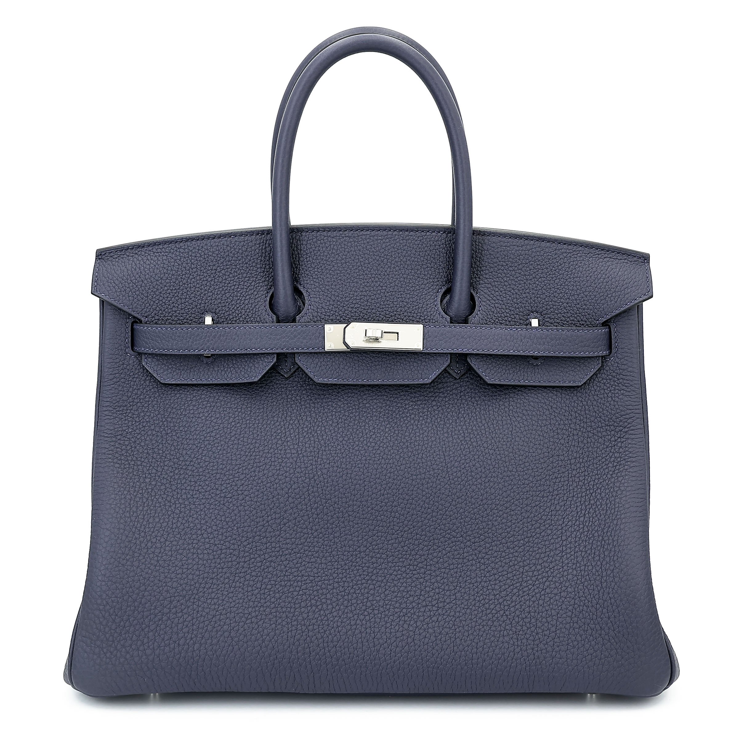 Hermes Brand New ( Rank N ) HERMÈS Birkin 35 Bleu Nuit (2Z) Togo Palladium hardware K (2025)