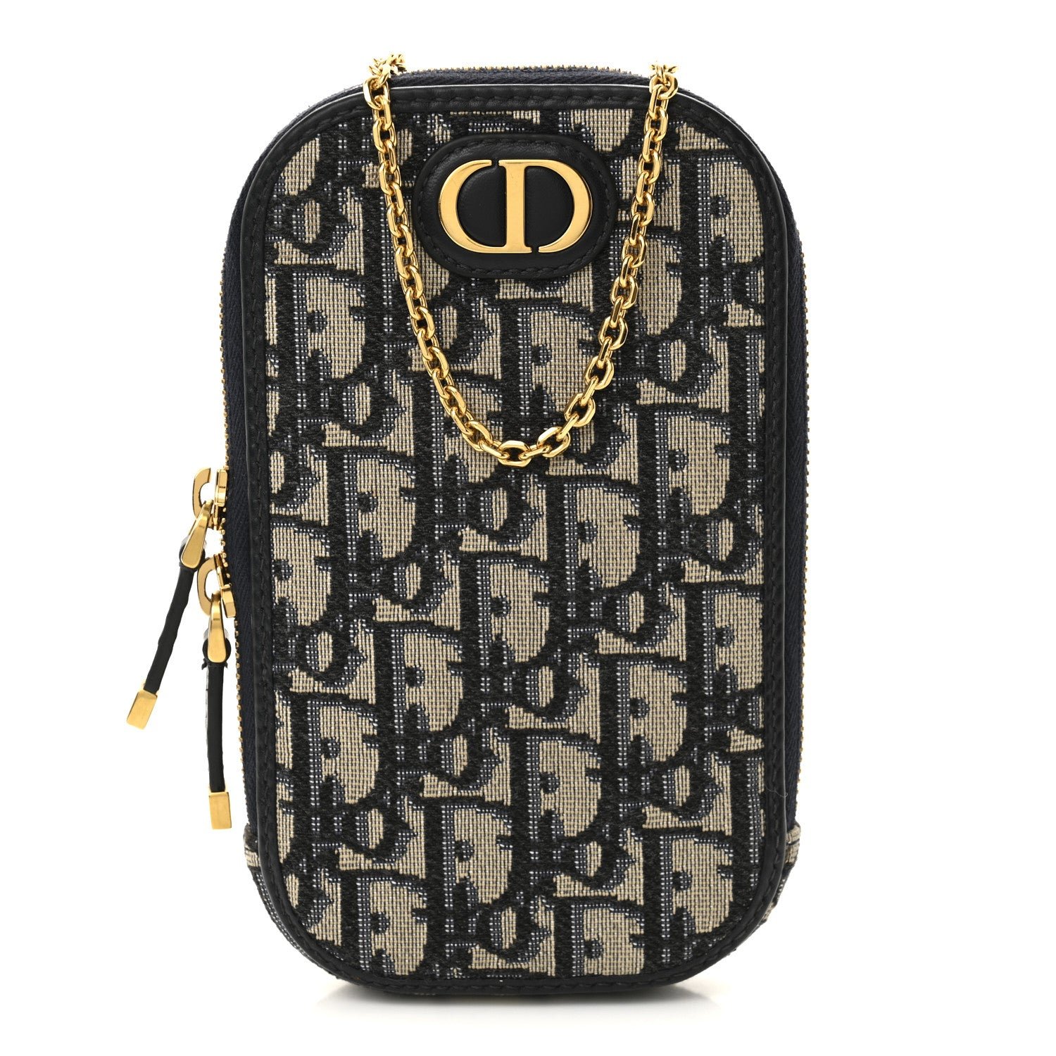 Dior Oblique 30 Montaigne Phone Holder Blue