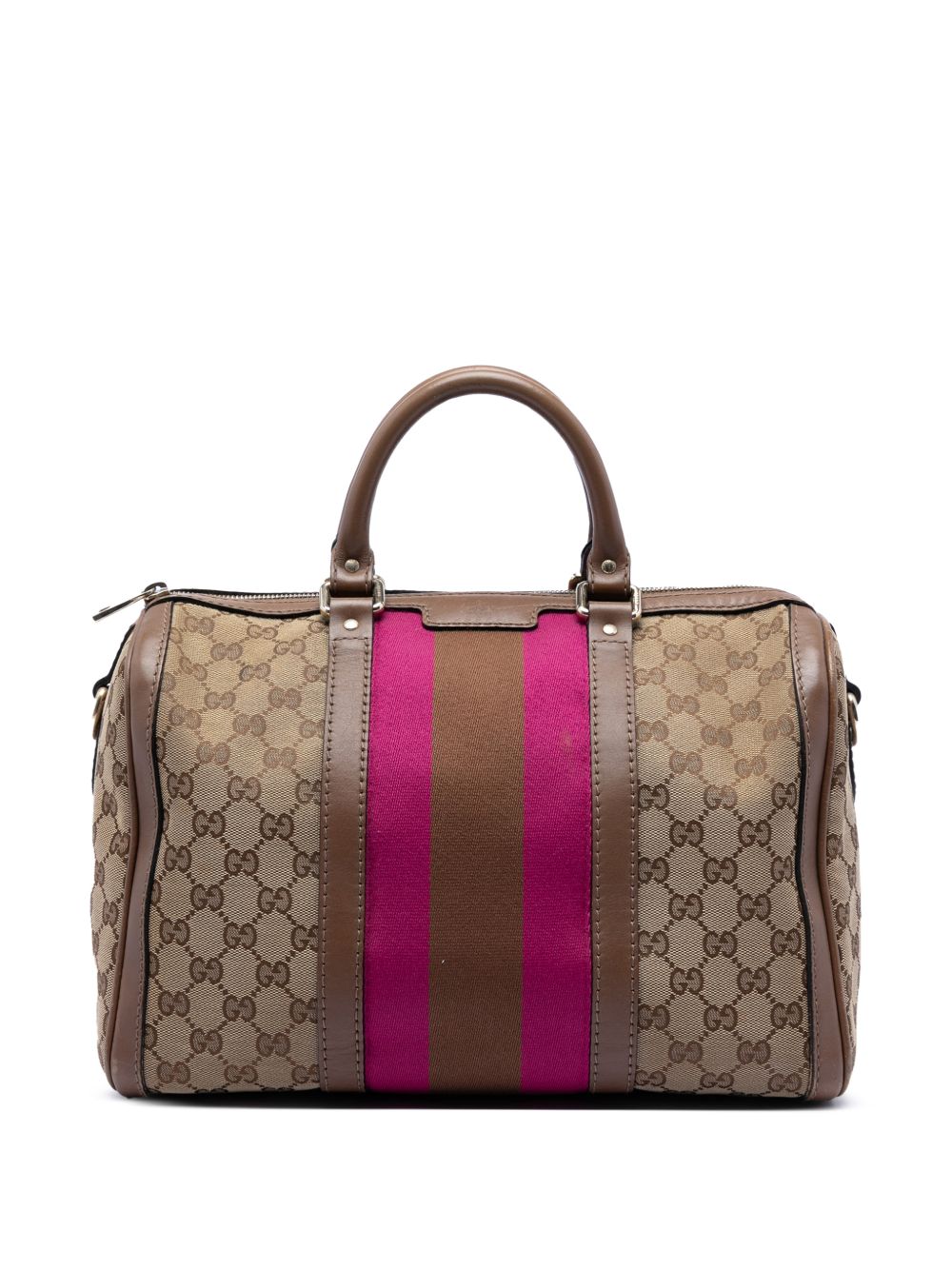 2016-2026 Medium GG Canvas Web Joy Boston Bag satchel