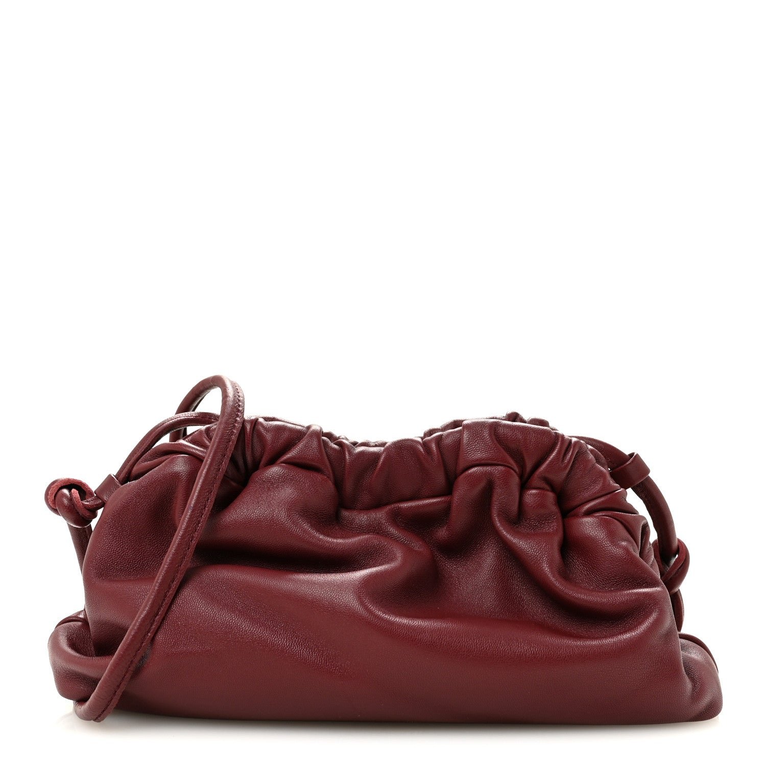 Mansur Gavriel Mansur Gavriel Lambskin Mini Cloud Clutch Pomegranate