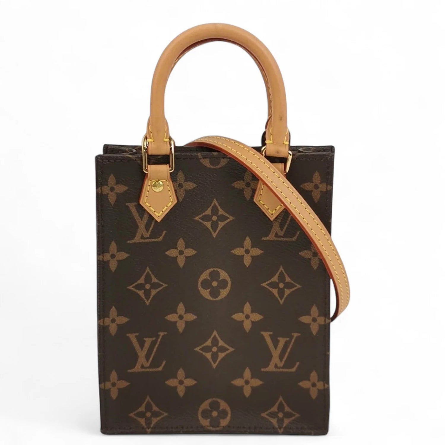 Coated Canvas Petite Sac Plat Mini