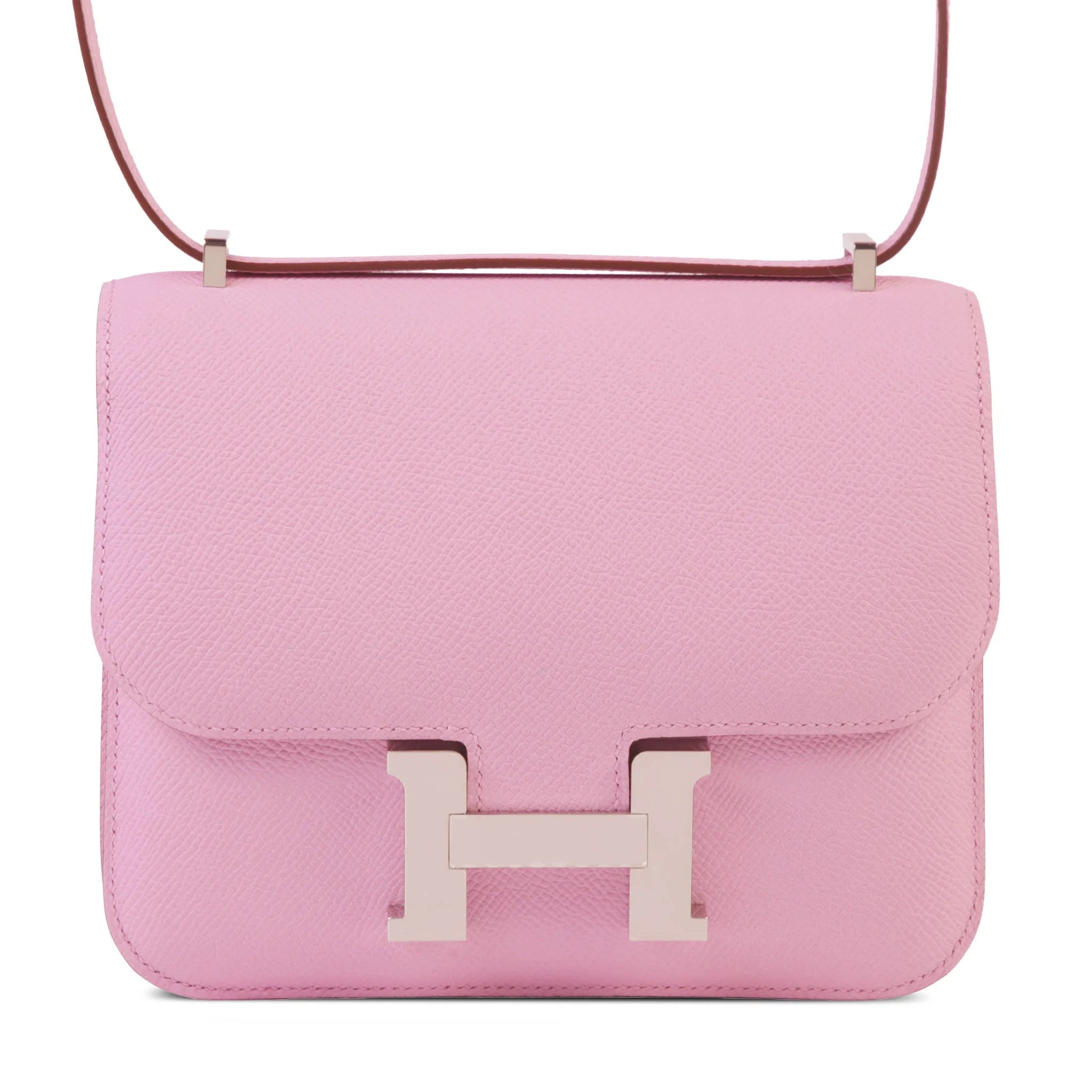 Brand New ( Rank N ) HERMÈS Constance Mini Mauve Sylvestre (X9) Epsom Palladium hardware K (2025)