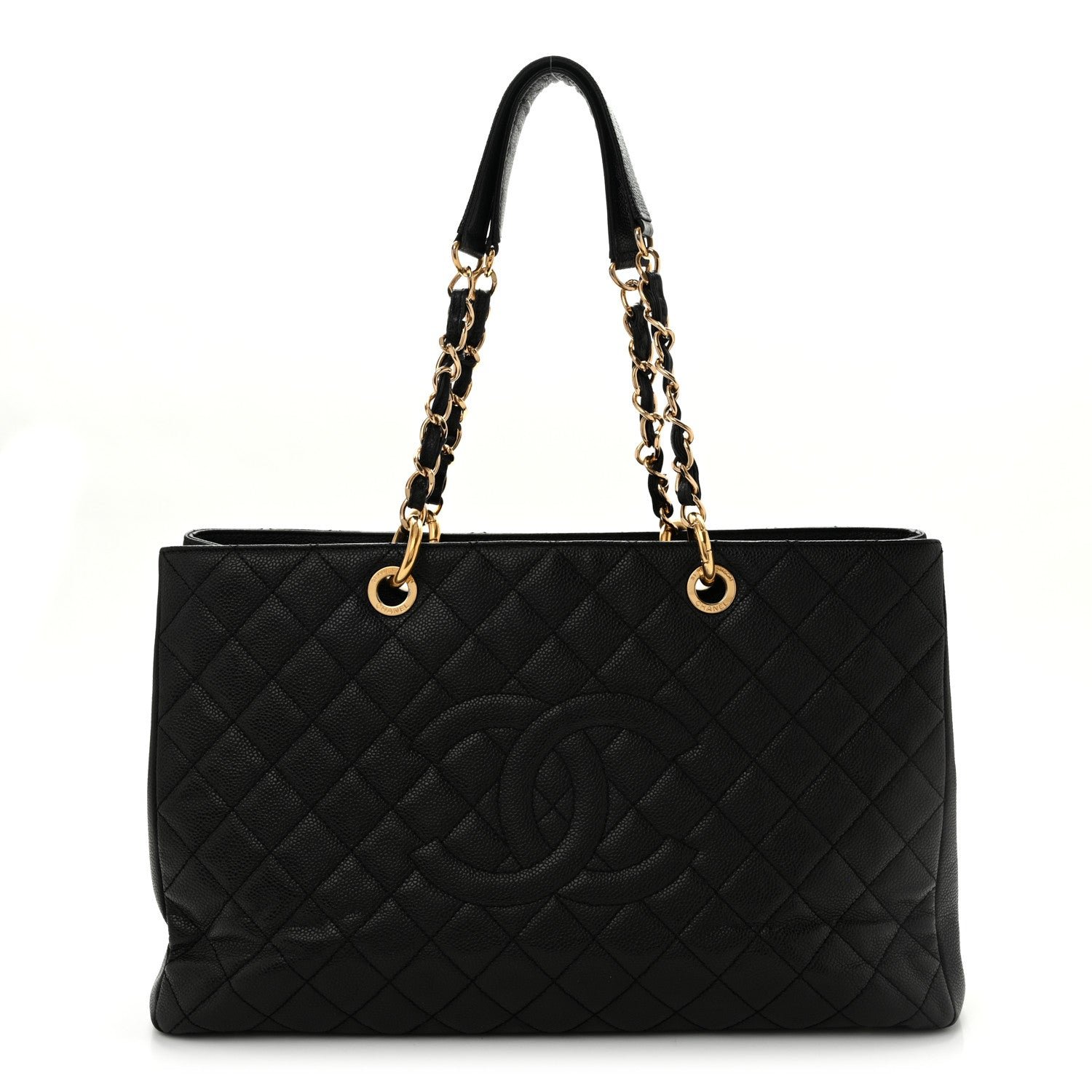 Chanel Caviar Quilted XL Grand Shopping Tote GST Black