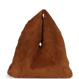 The Row The Row Small Bindle Bag Caramel Suede