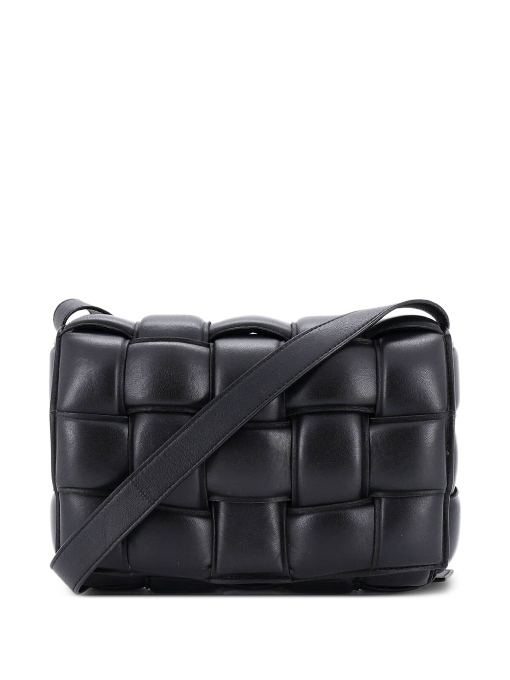 Cassette Padded Maxi Intrecciato Leather Small crossbody bag