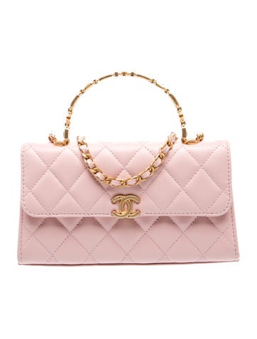 Enamel Top Handle Clutch