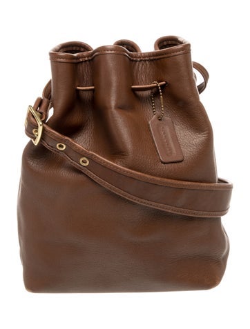 Coach Leather Bucket Bag