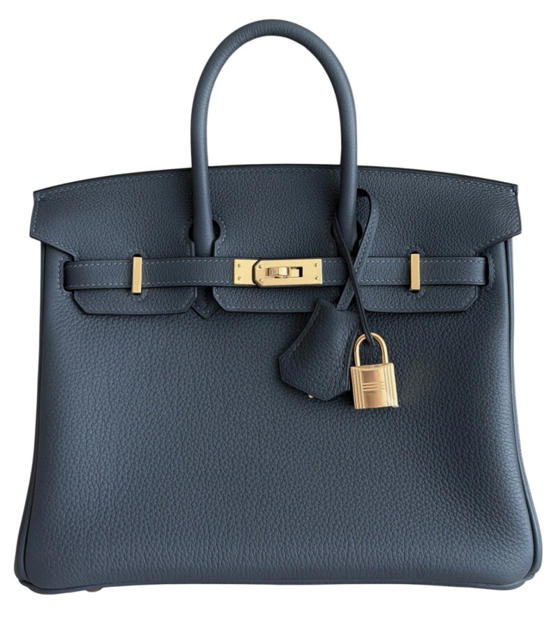 Hermes Gris Misty Togo Birkin 25 Permabrass Hardware, 2026