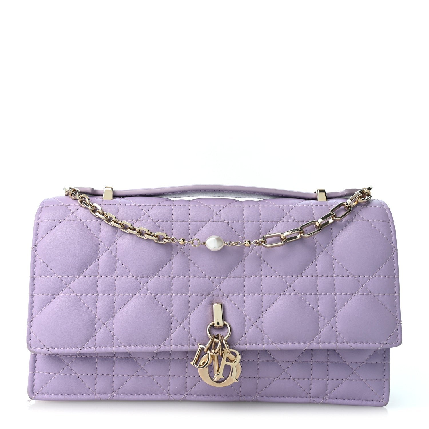 Christian Dior Lambskin Cannage Mini My Dior Bag Lilac