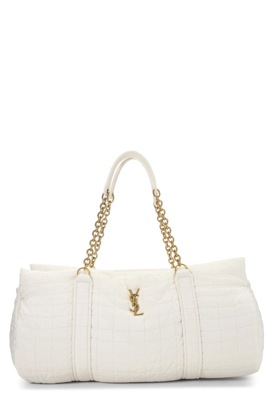 White Nylon Gloria Duffle