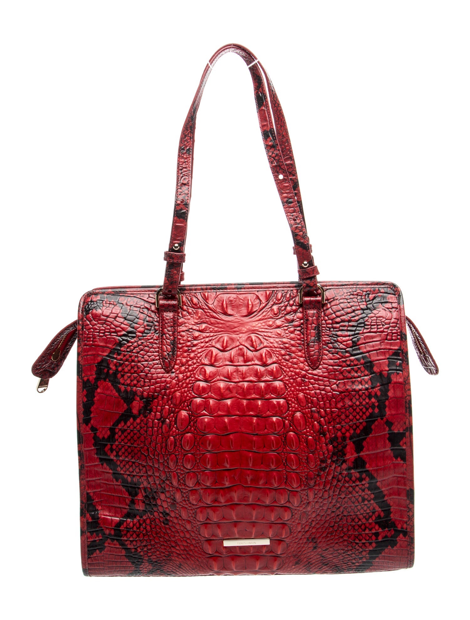 Brahmin Embossed Leather Shoulder Bag