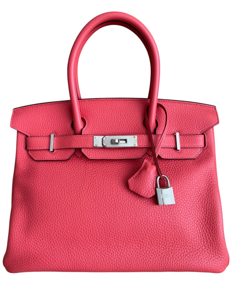 Rose Texas and Orange Verso Togo Birkin 30 Palladium Hardware, 2021