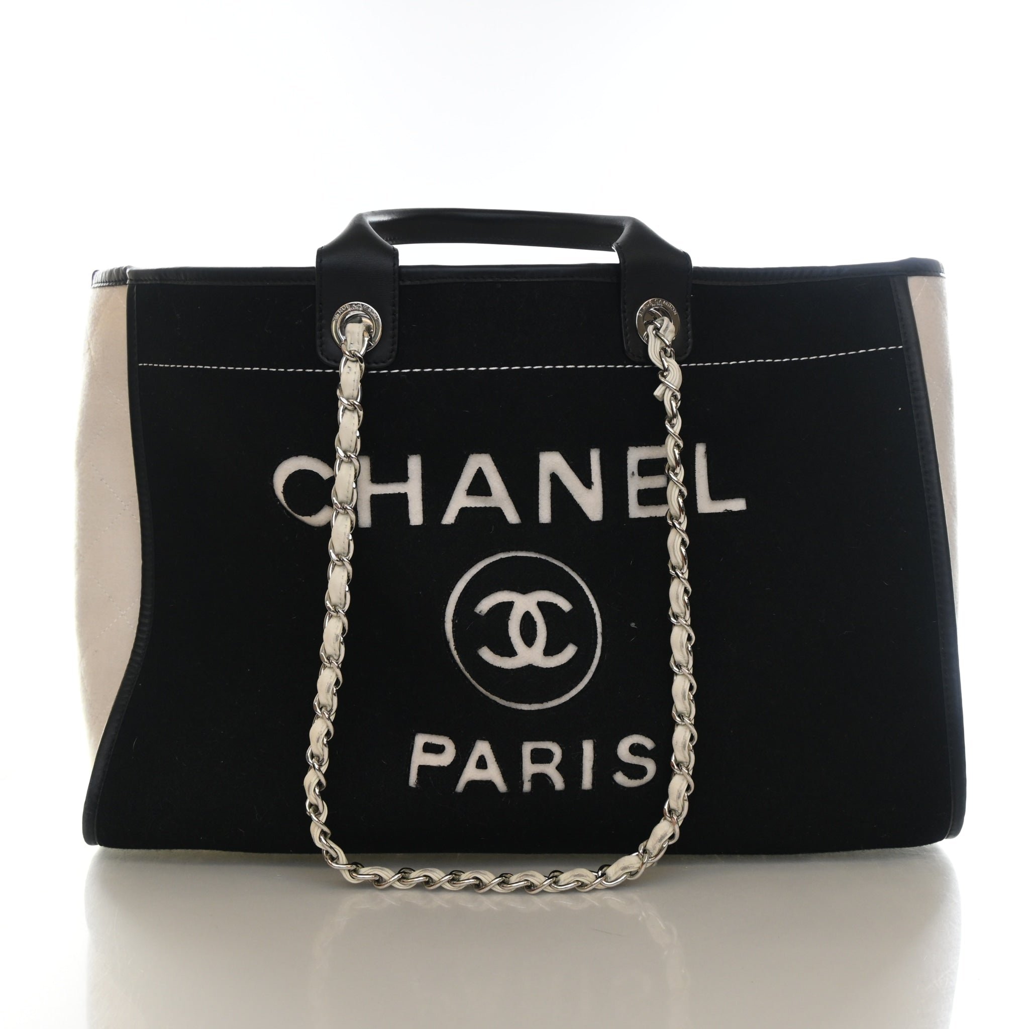 Chanel Large Mixed Fibers Deauville Tote