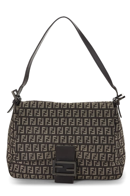 Fendi Brown Zucchino Canvas Mama