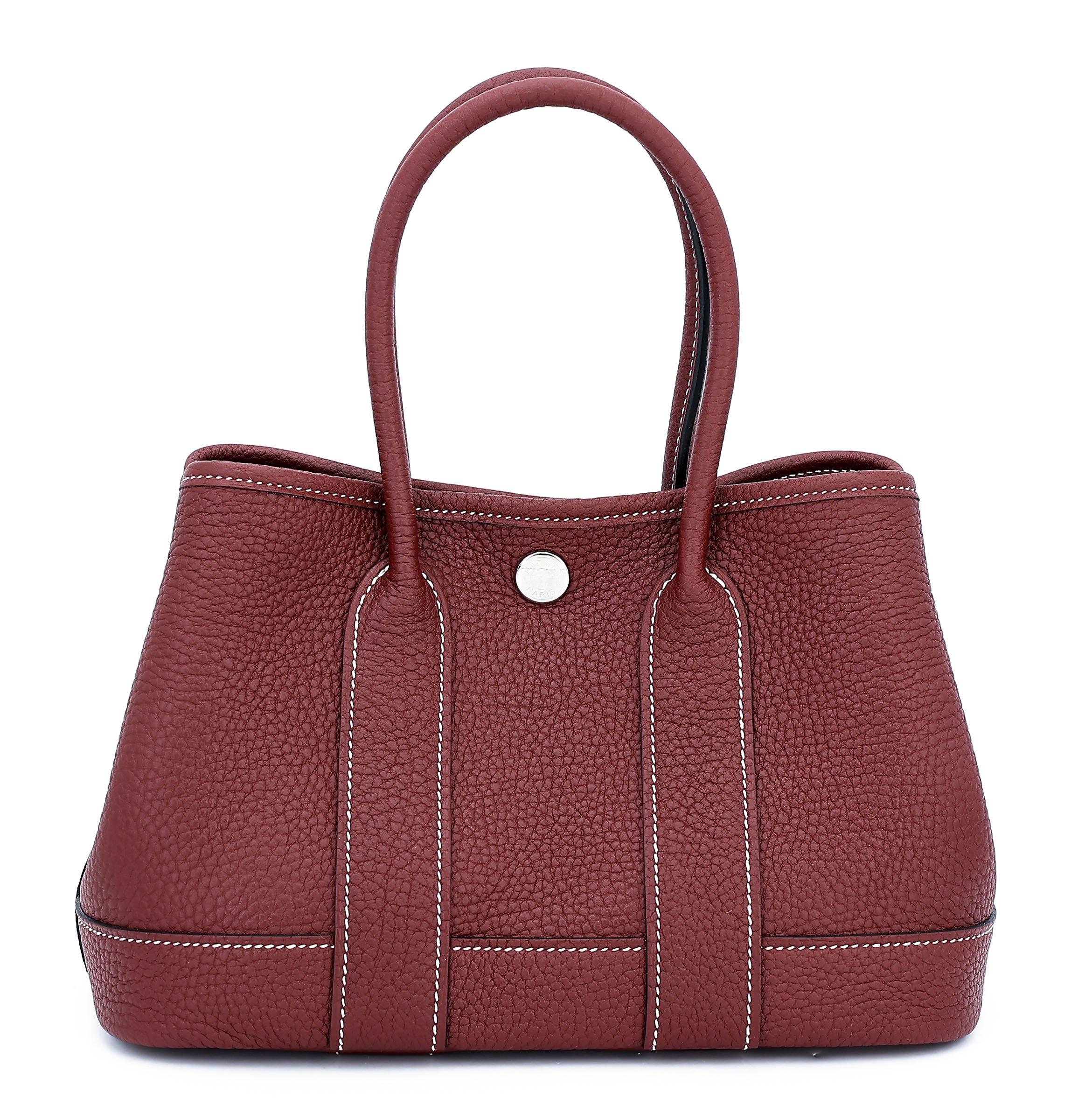 Hermes Brand New ( Rank N )  HERMÈS  Neo Garden Party 23 Rouge H (55) Negonda Palladium hardware W (2024)