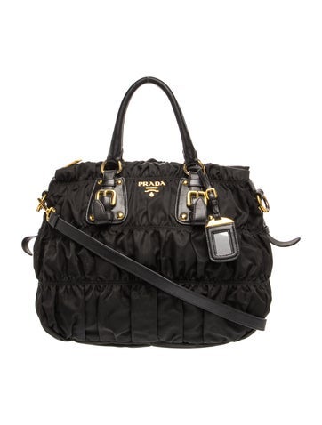 Tessuto Nylon Top Handle Bag