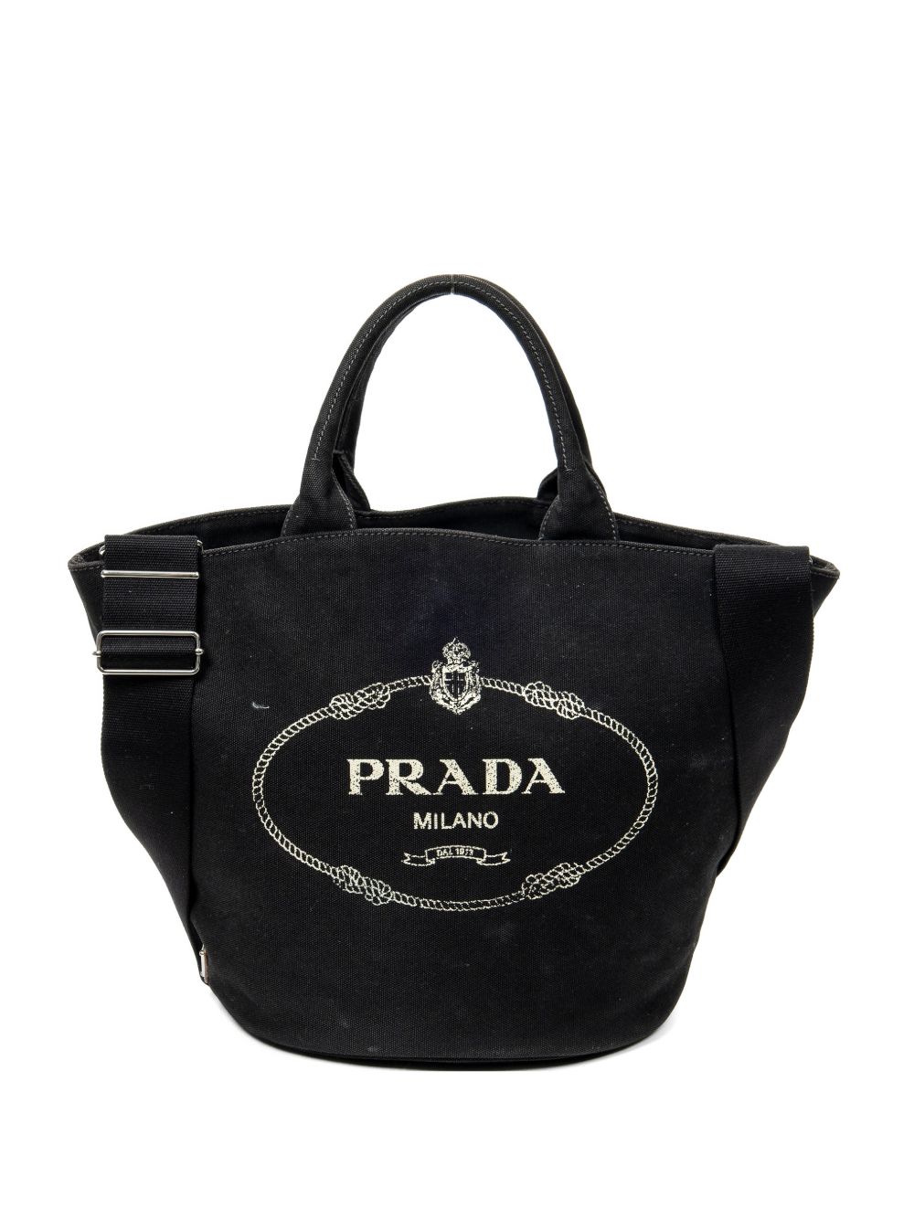 logo-print tote bag