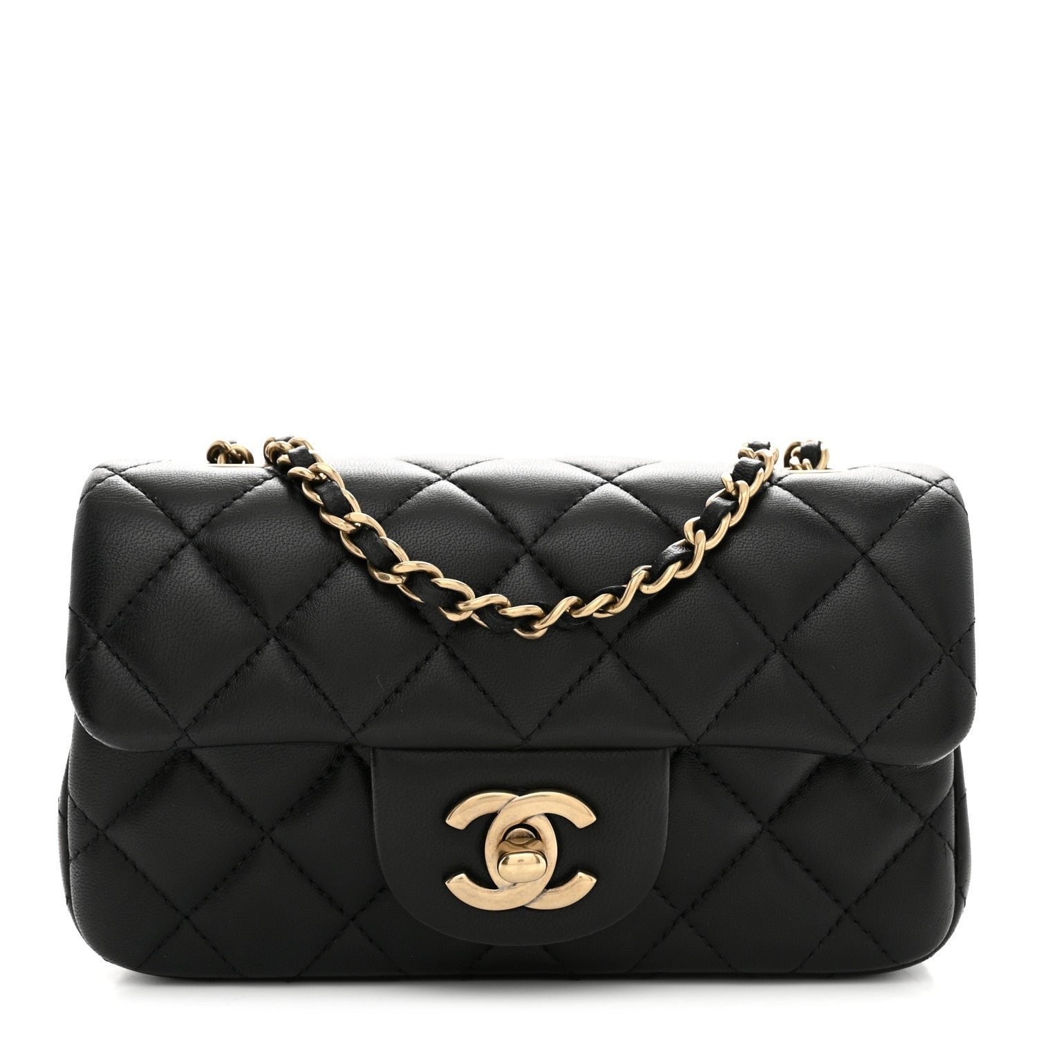 Chanel Lambskin Quilted Extra Mini Flap Black