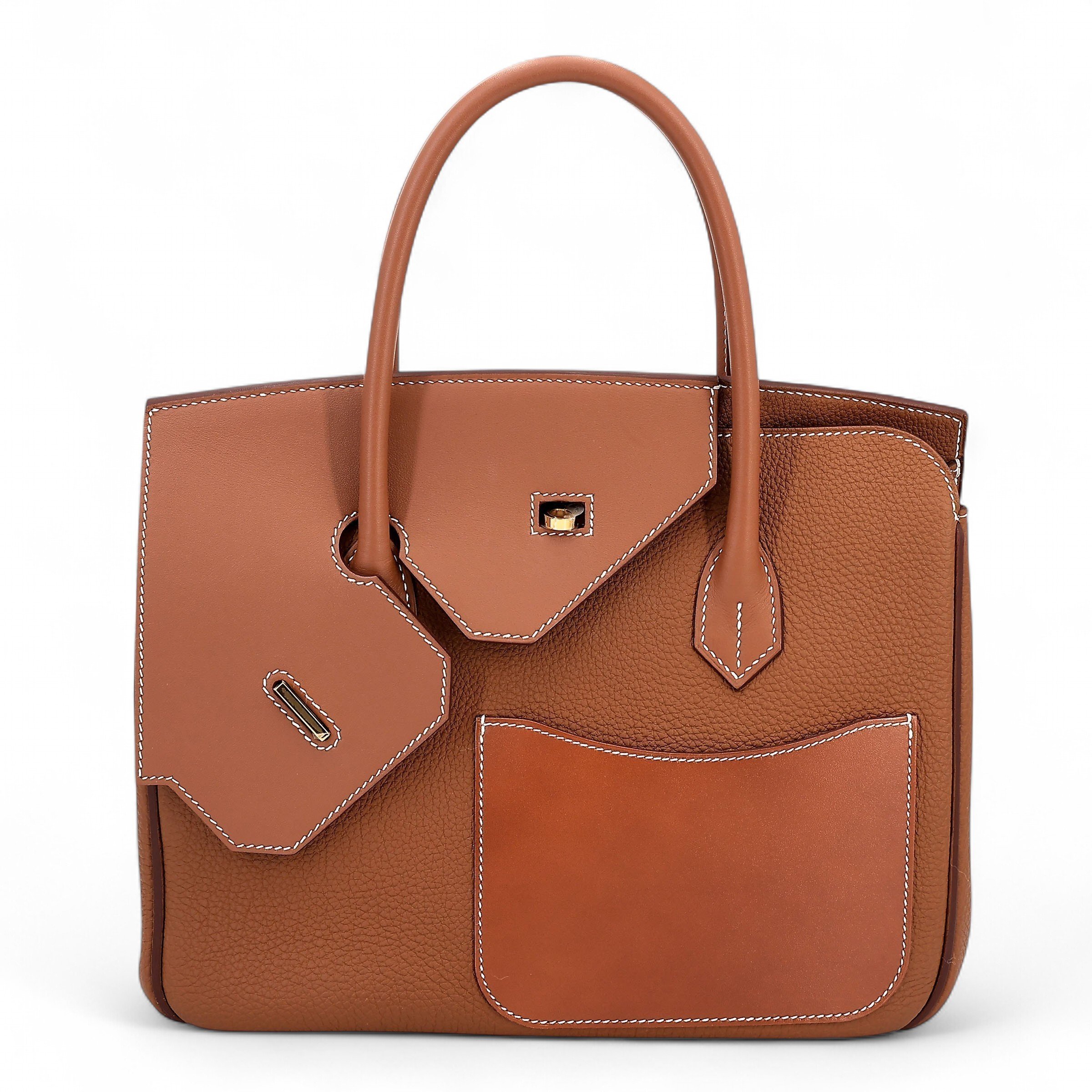 Hermes Unused ( Rank NS ) HERMÈS Limited Edition Birkin 30 en Desordre Gold (37) Fauve (34) Togo Swift Vache Gold hardware B (2023)