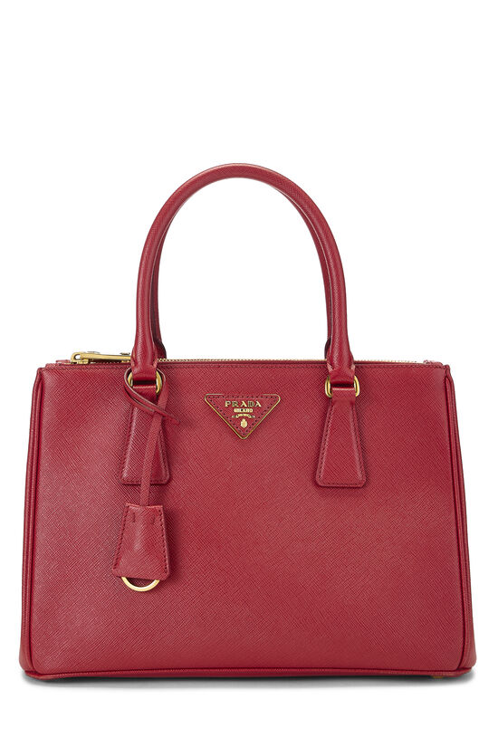 Prada Red Saffiano Galleria Tote Small