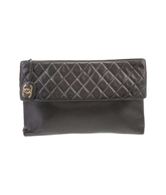 Chanel Quilted Leather Clutch