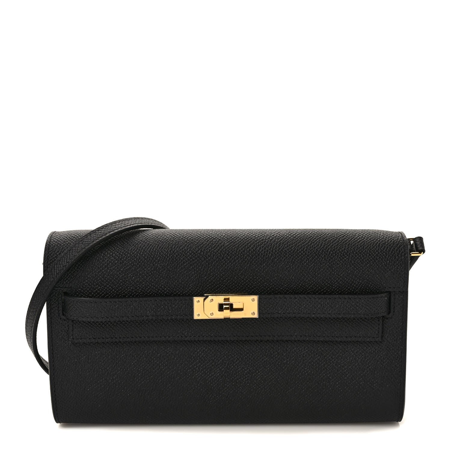 Hermes Epsom Kelly Wallet To Go Black