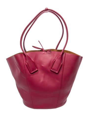 Leather Basket Tote