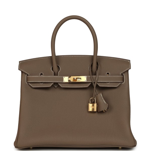 Hermes Hermes Birkin 30 Etoupe Togo Gold Hardware