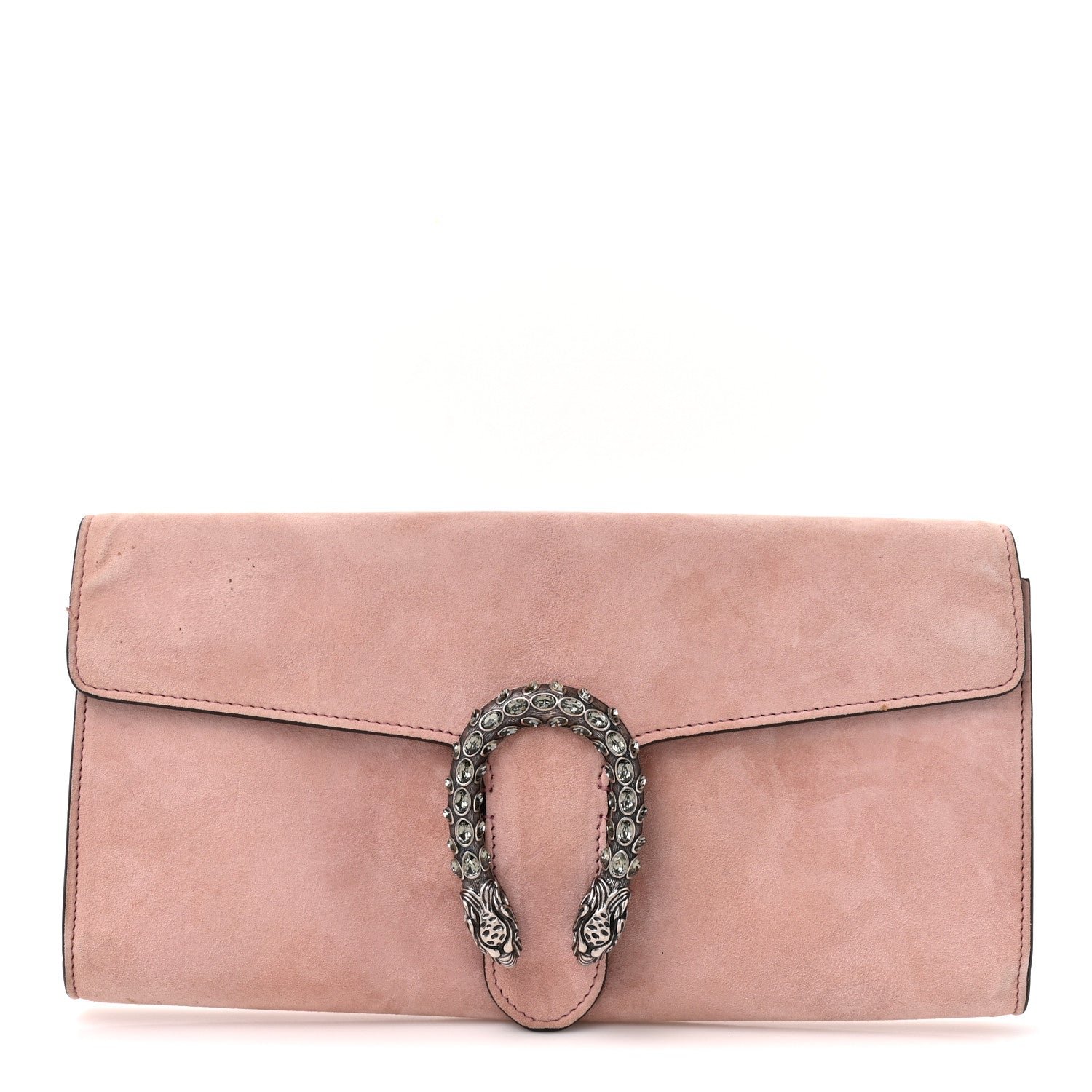 Gucci Suede Dionysus Clutch Blush