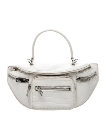 Embossed Leather Attica Mini Croc