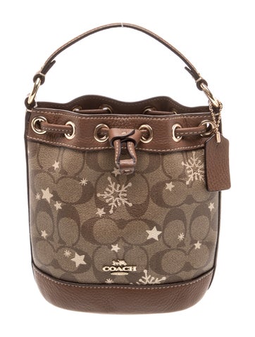 Coach Canvas Bucket Bag