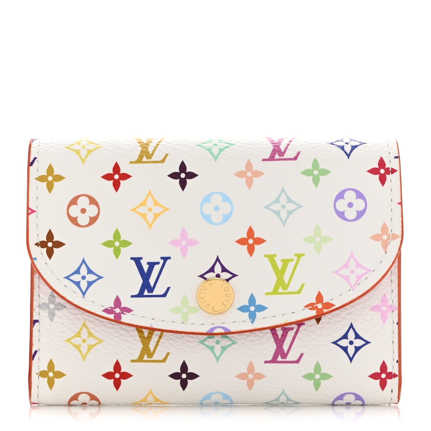Louis Vuitton LV X TM Monogram Multicolor Rosalie Coin Purse White Kawaii Pink